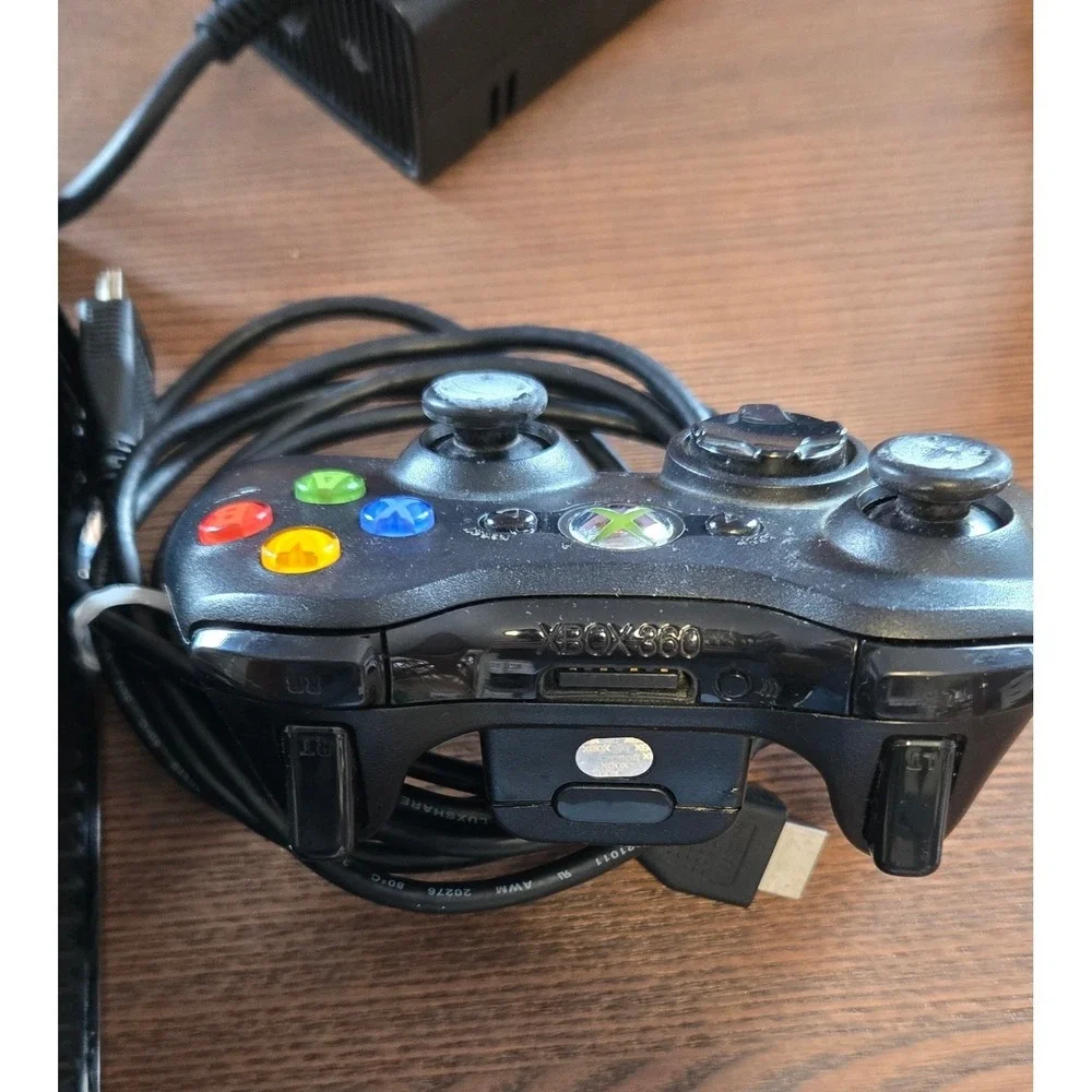 Microsoft Xbox 360 S Console‎ 250GB Blue Black Bundle Kinect Controller 1439